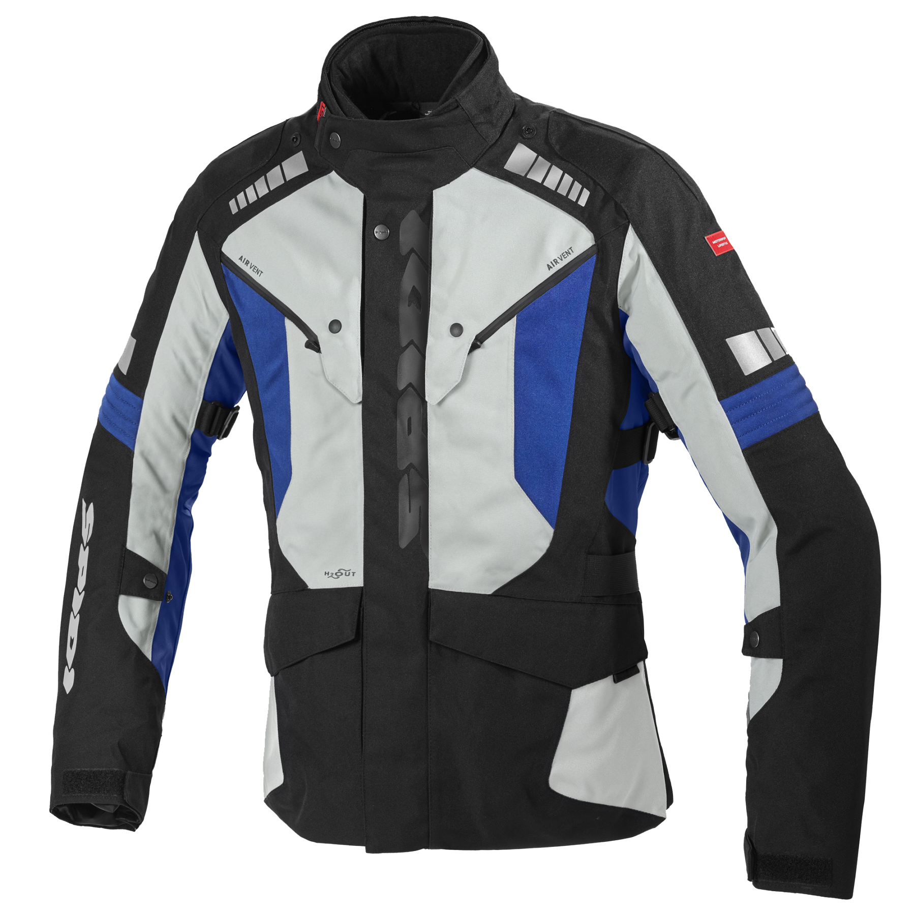 Image of Spidi Outlander H2Out Jacket Ice Blue Size 4XL ID 8030161344080