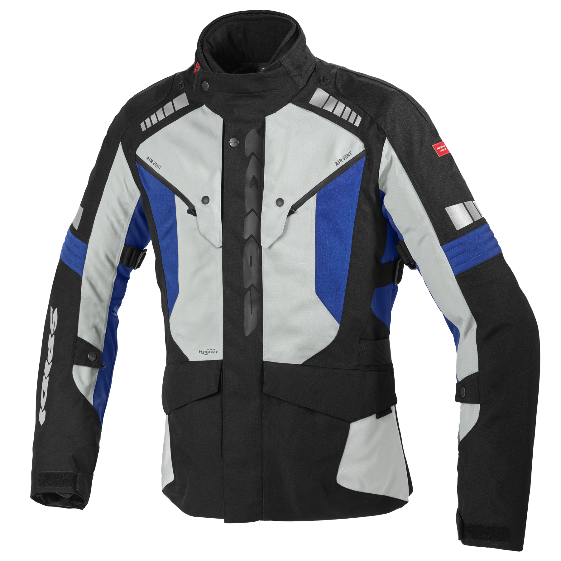 Image of Spidi Outlander H2Out Jacket Ice Blue Size XL EN