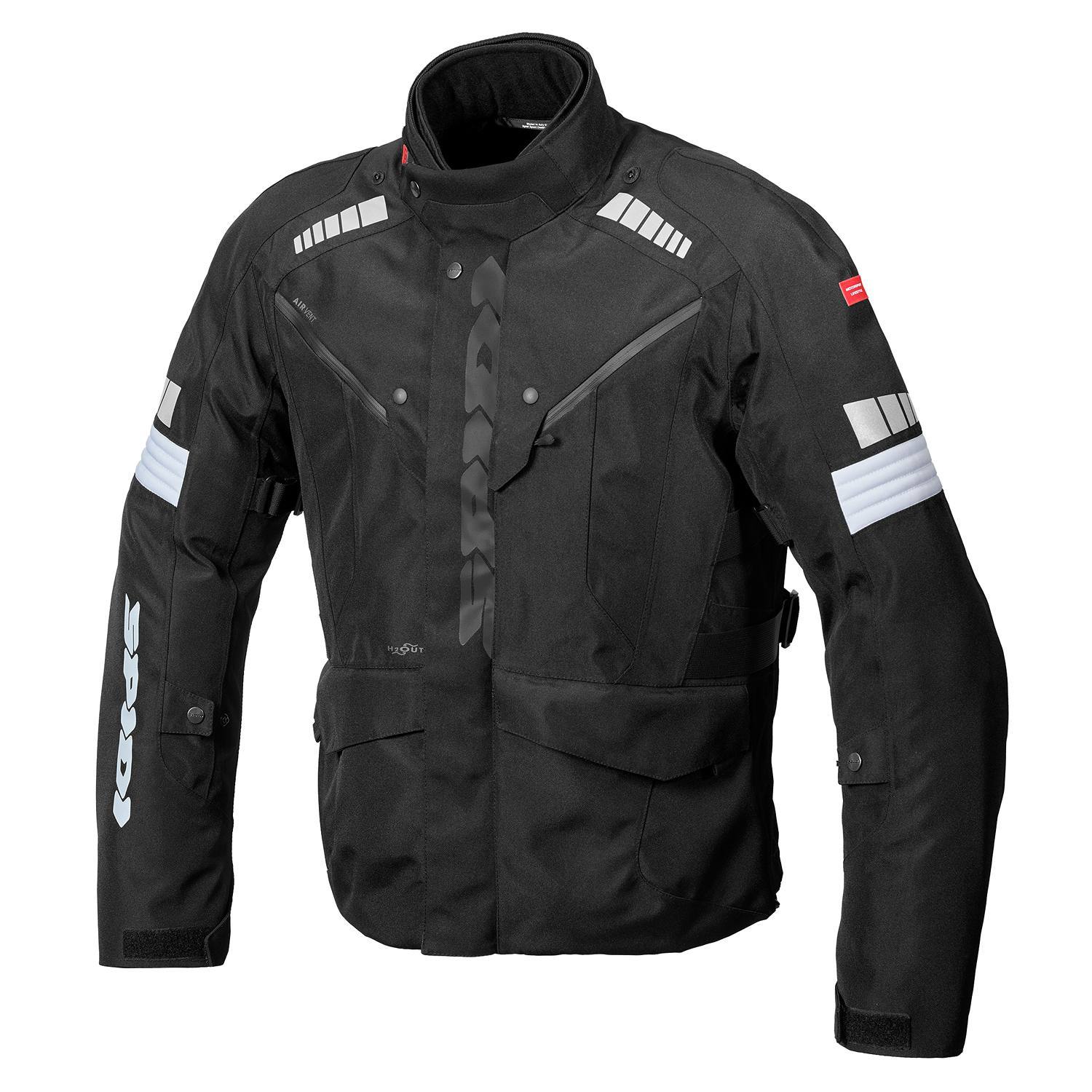 Image of Spidi Outlander Robust H2Out Jacket Black Size 2XL ID 8030161344189