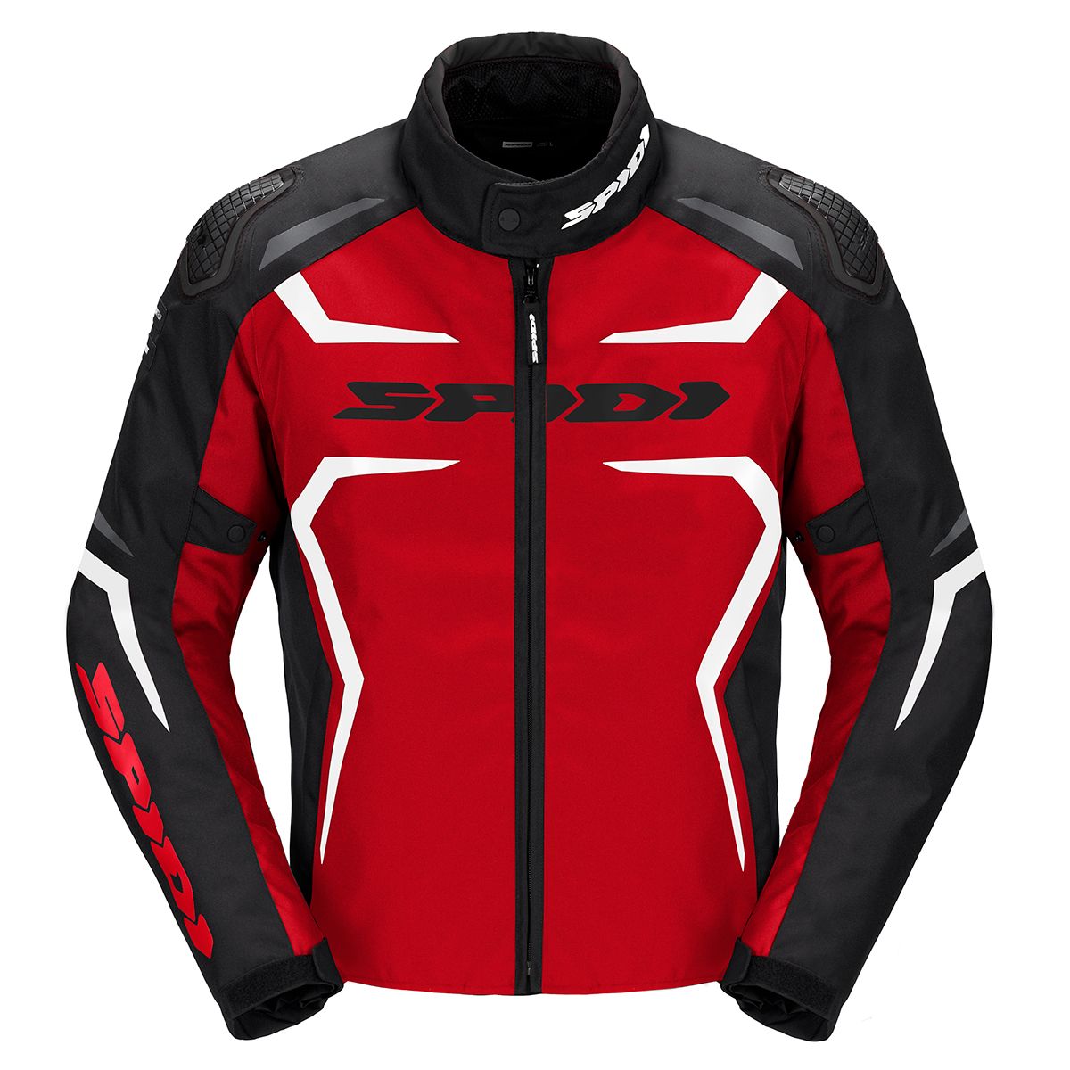 Image of Spidi Race Evo H2Out Jacket Black Red White Size 2XL EN