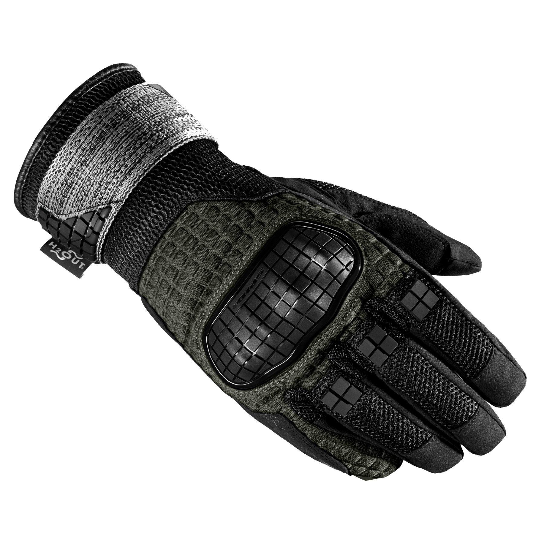 Image of Spidi Rainwarrior Dark Grün Schwarz Handschuhe Größe 2XL