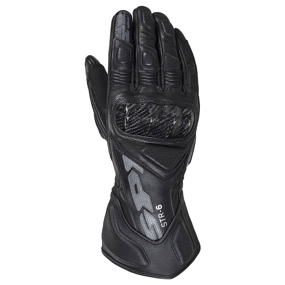 Image of Spidi Str-6 Schwarz Handschuhe Größe M