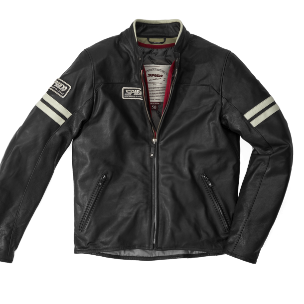 Image of Spidi Vintage Jacket Ice Black Size 46 EN
