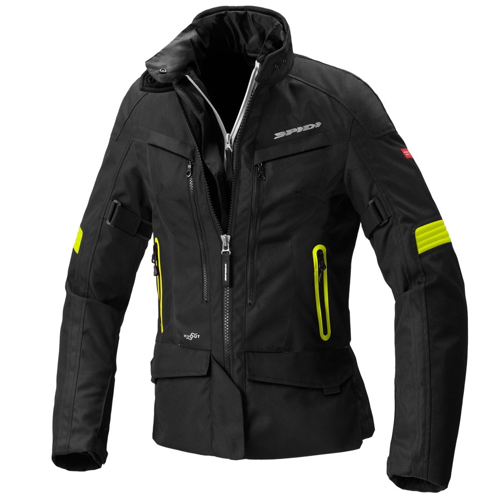 Image of Spidi Voyager 4 Lady Fluo Jaune CE Blouson Taille L