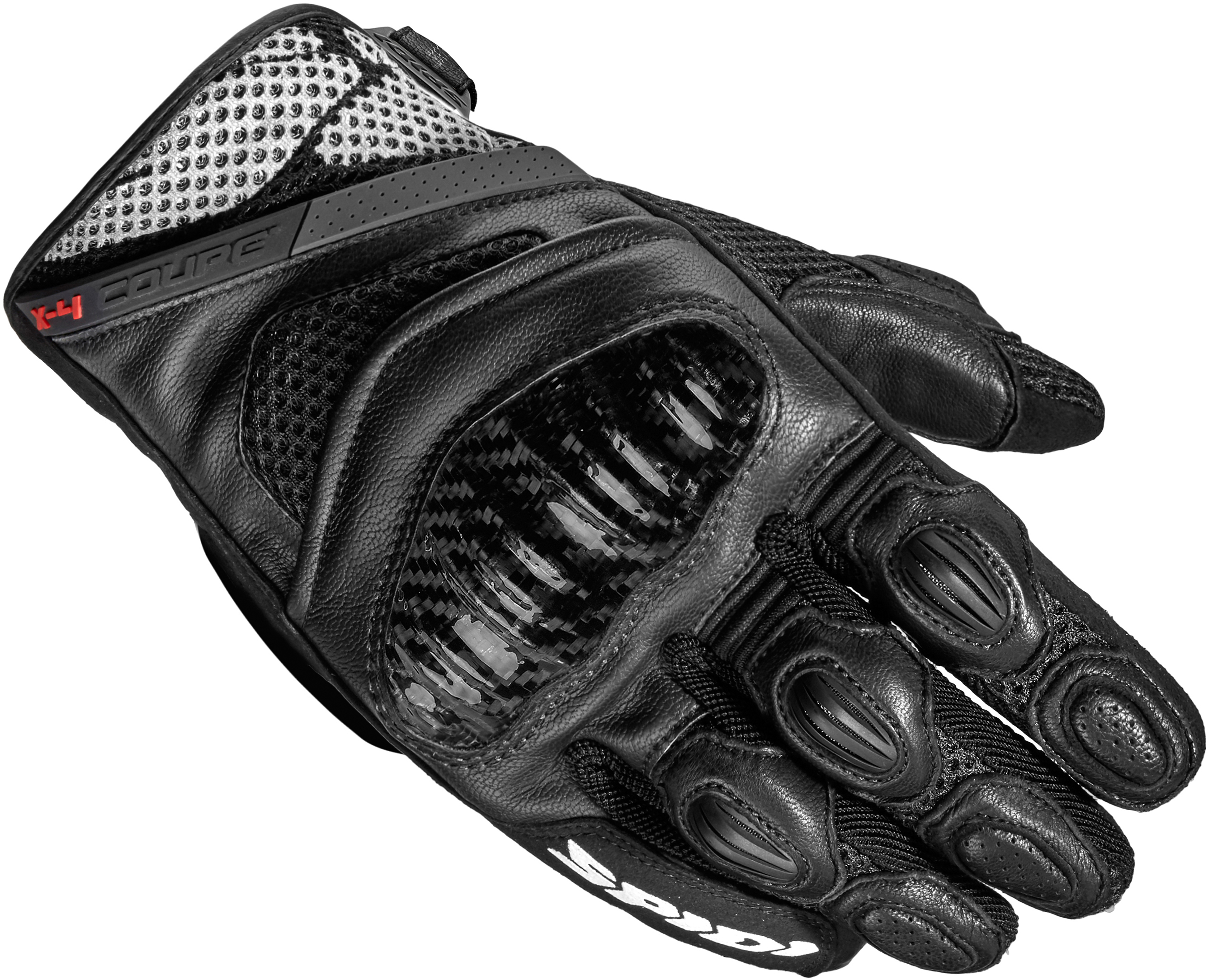 Image of Spidi X-4 Coupe Noir Blanc Gants Taille XL