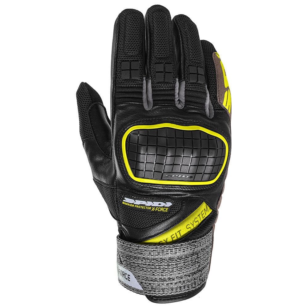 Image of Spidi X-Force Gelb Fluo Handschuhe Größe L
