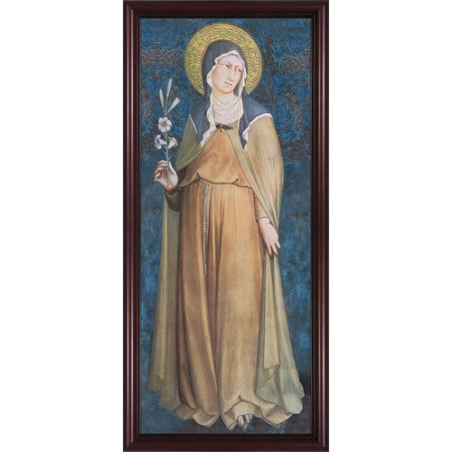 Image of St Clare with Cherry Frame