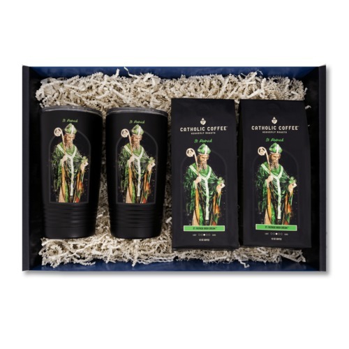 Image of St Patrick Irish Cream Coffee and 2 Tumblers Gift Box