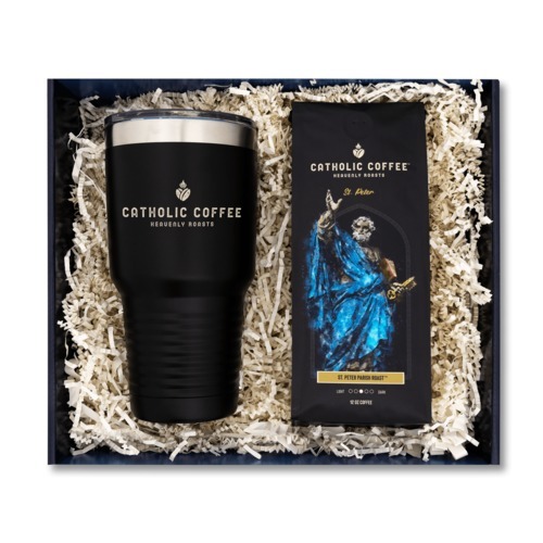 Image of St Peter Parish Roast Coffee and 30Oz Logo Tumbler Gift Set