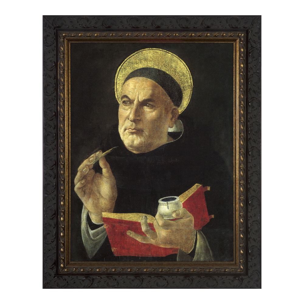 Image of St Thomas Aquinas Dark Framed Art