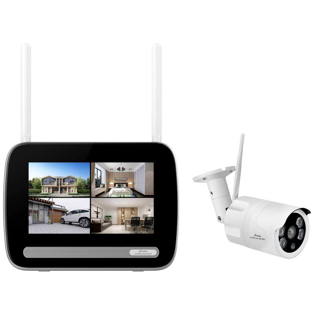 Image of Stabo multifon security V 51136 RF-Wireless CCTV system incl 1 camera 2304 x 1296 p 24 GHz