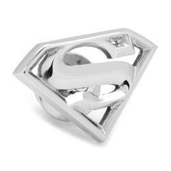 Image of Stainless Steel Superman Lapel Pin