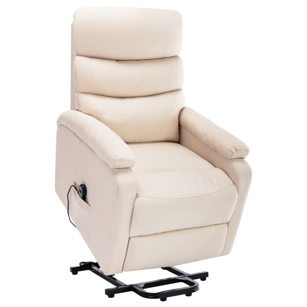 Image of Stand-up Massage Recliner Cream Fabric