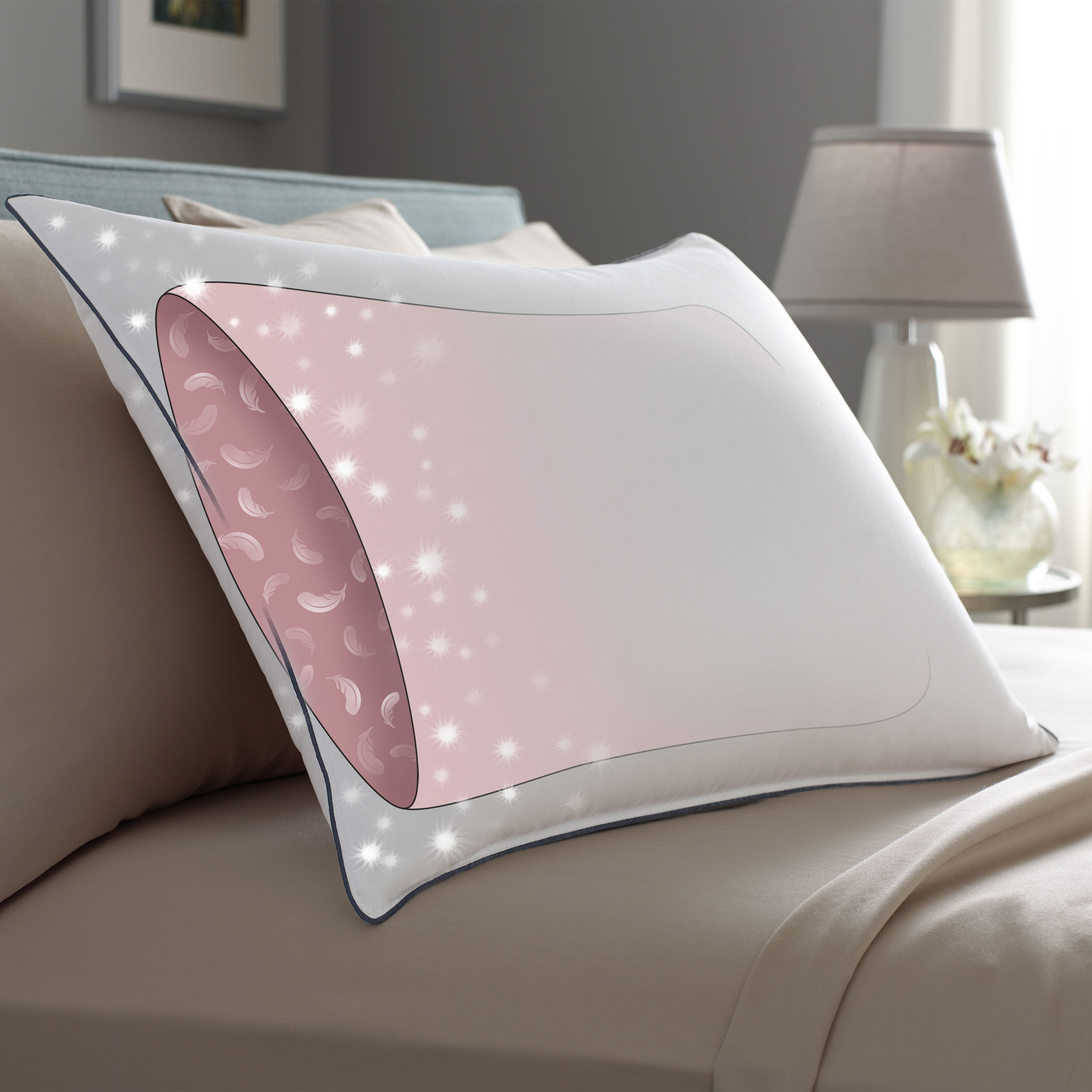 Image of Standard AllerRest Double DownAround Pillow | Pacific Coast Bedding