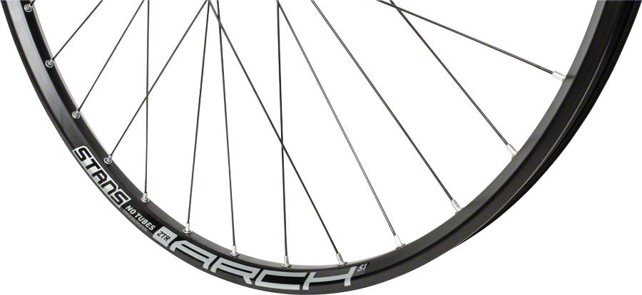 Image of Stan's No Tubes Arch S1 Front Wheel - 29" 15 x 100mm 6-Bolt Black