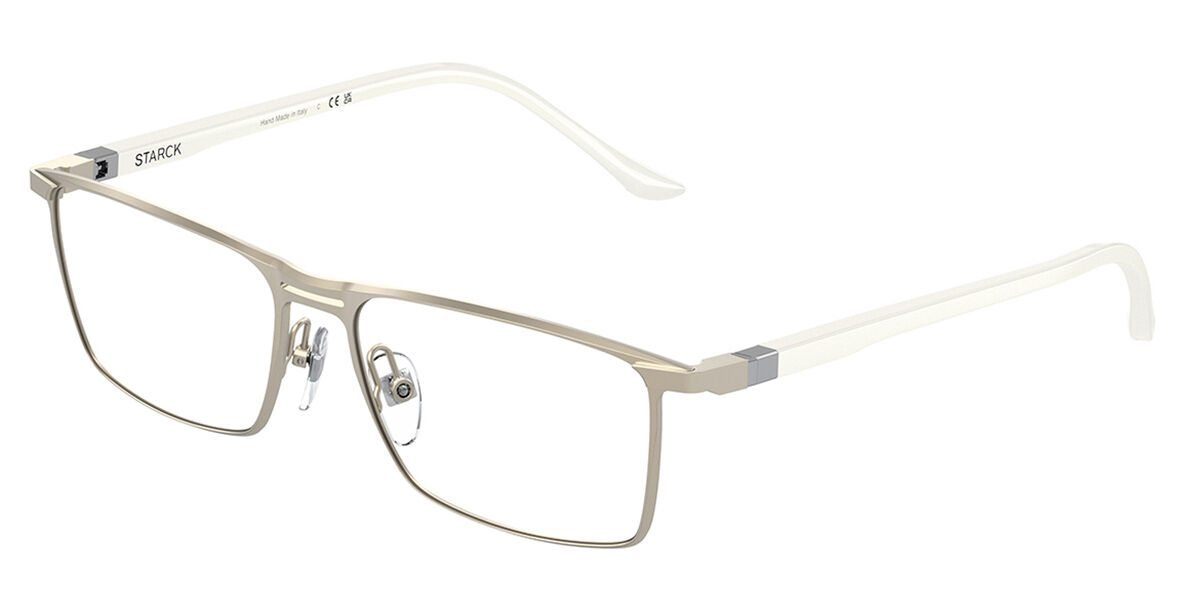 Image of Starck SH2066 Formato Asiático 0007 Óculos de Grau Dourados Masculino BRLPT
