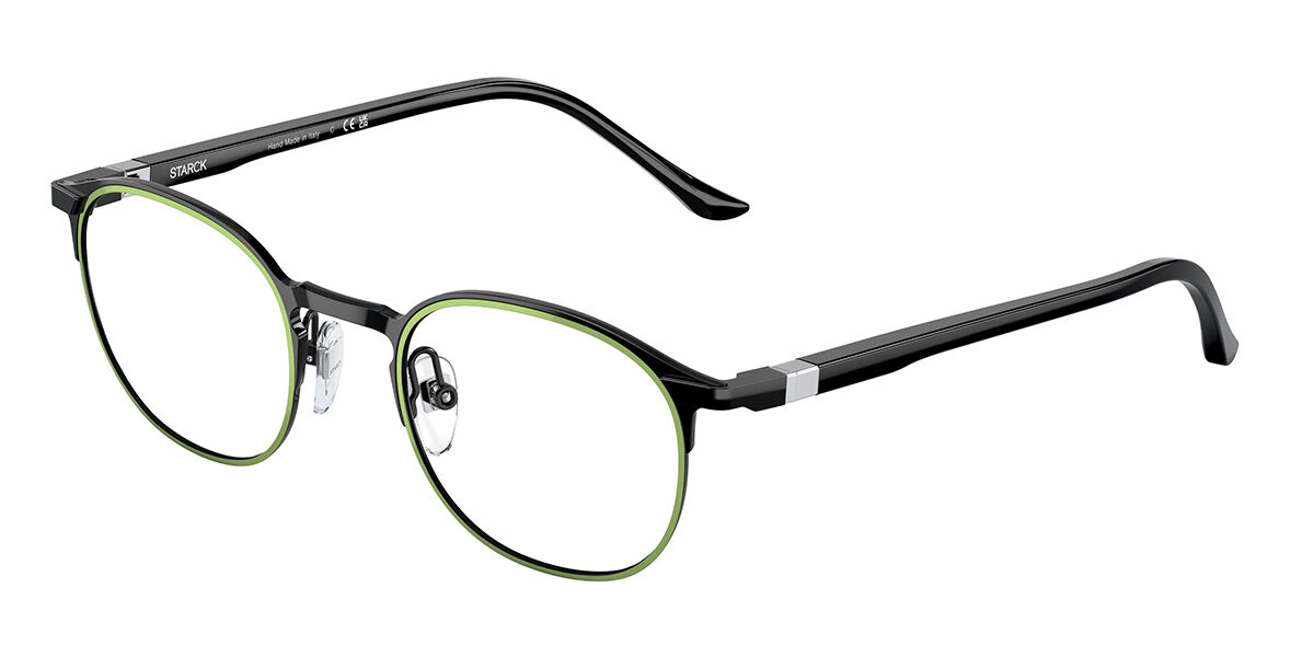 Image of Starck SH2074 Asian Fit 0004 Óculos de Grau Verdes Masculino PRT