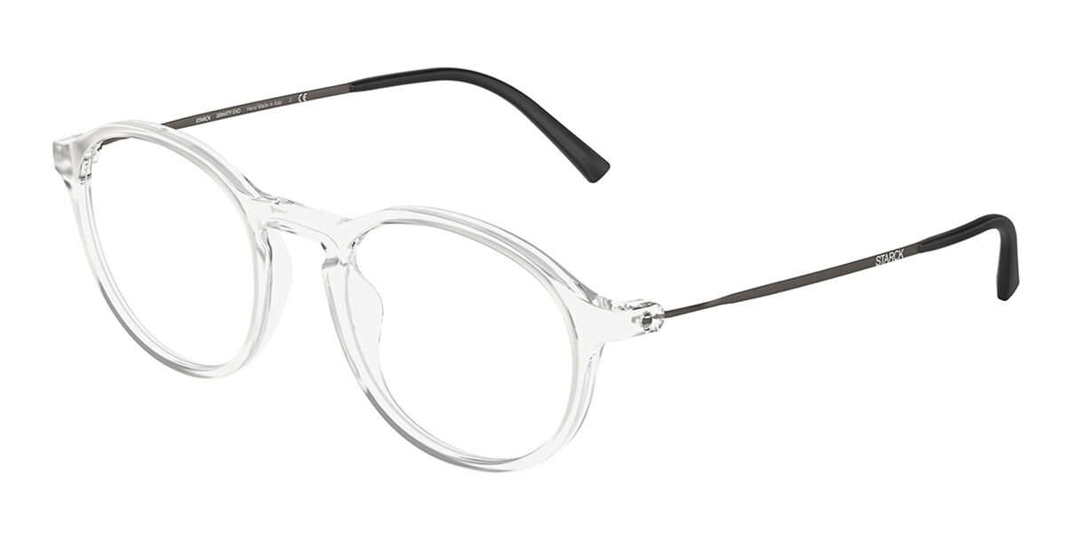 Image of Starck SH3081 Asian Fit 0001 Óculos de Grau Transparentes Masculino PRT