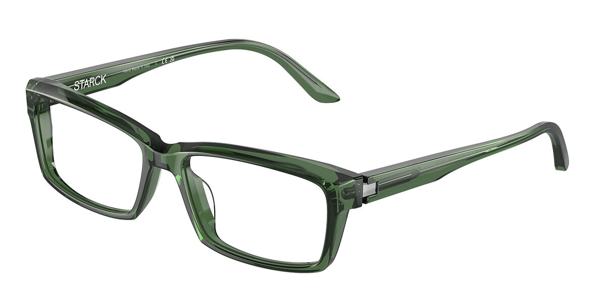 Image of Starck SH3089 Asian Fit 0002 Óculos de Grau Verdes Masculino PRT