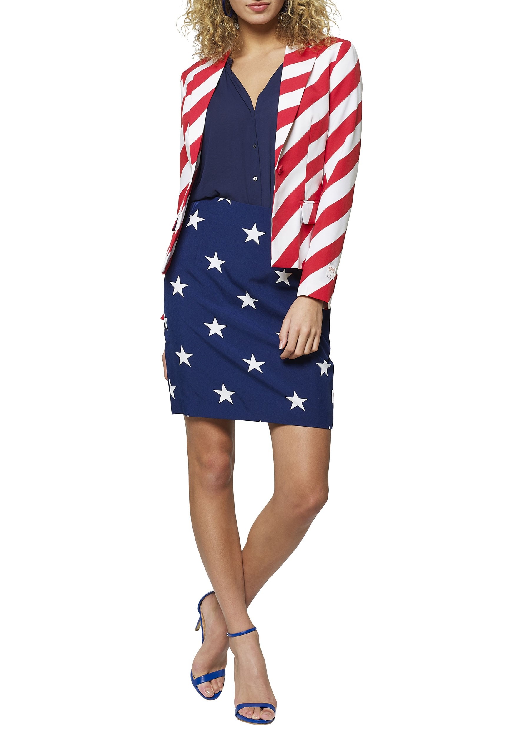Image of Stars and Stripes Women's OppoSuit ID OSOSWM0013-10