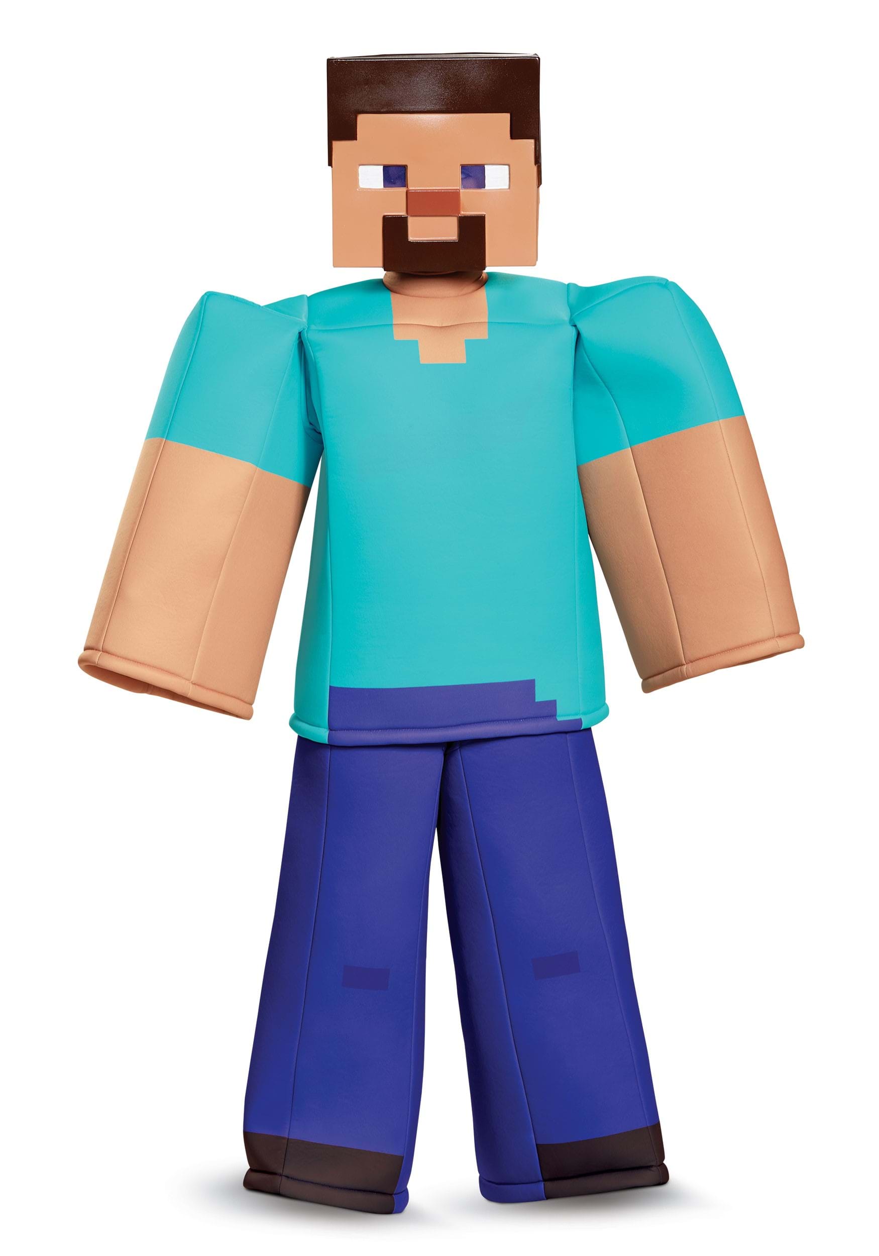 Image of Steve Prestige Costume for Boy's from Minecraft ID DI65668-7/8