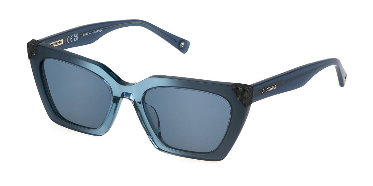 Image of Sting SST495 06PE 55 Lunettes De Soleil Femme Bleues FR