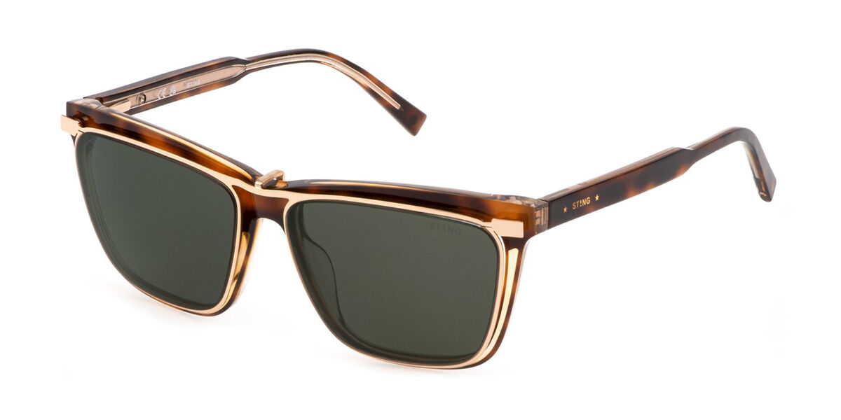 Image of Sting UST453 with Clip-On 09W2 54 Lunettes De Vue Homme Tortoiseshell (Seulement Monture) FR