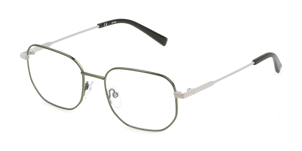 Image of Sting VST433 08HT Óculos de Grau Verdes Masculino BRLPT