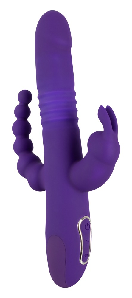 Image of Stoßvibrator „Thrusting Pearl Triple Vibrator“ mit Klitoris- und Analvibrator ID 05549280000