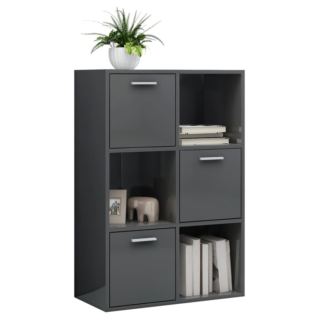 Image of Storage Cabinet High Gloss Gray 236"x116"x354" Chipboard