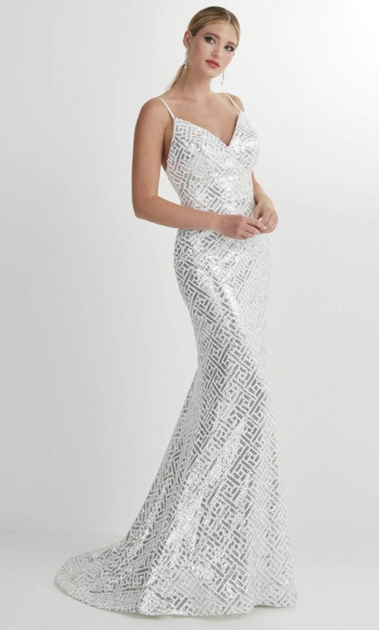 Image of Studio 17 Prom 12909 - Sequined Sleeveless Evening Dress