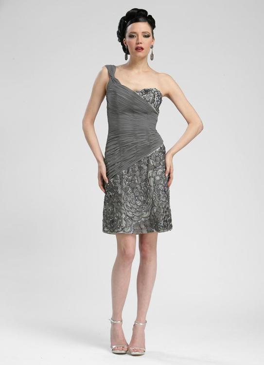 Image of Sue Wong - N3330 One Shoulder Sequined Sheath Dress