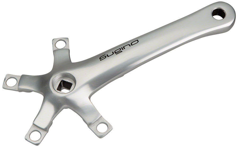 Image of Sugino XD600 Tandem Crank Arm Square Taper JIS Spindle Interface Silver