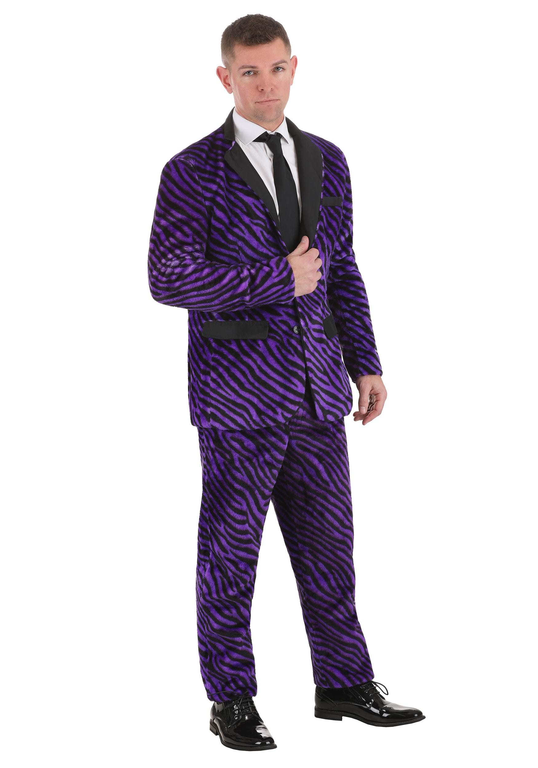 Image of Suitmeister Faux Fur Purple Pimp Suit ID OSOBAS1031-XL