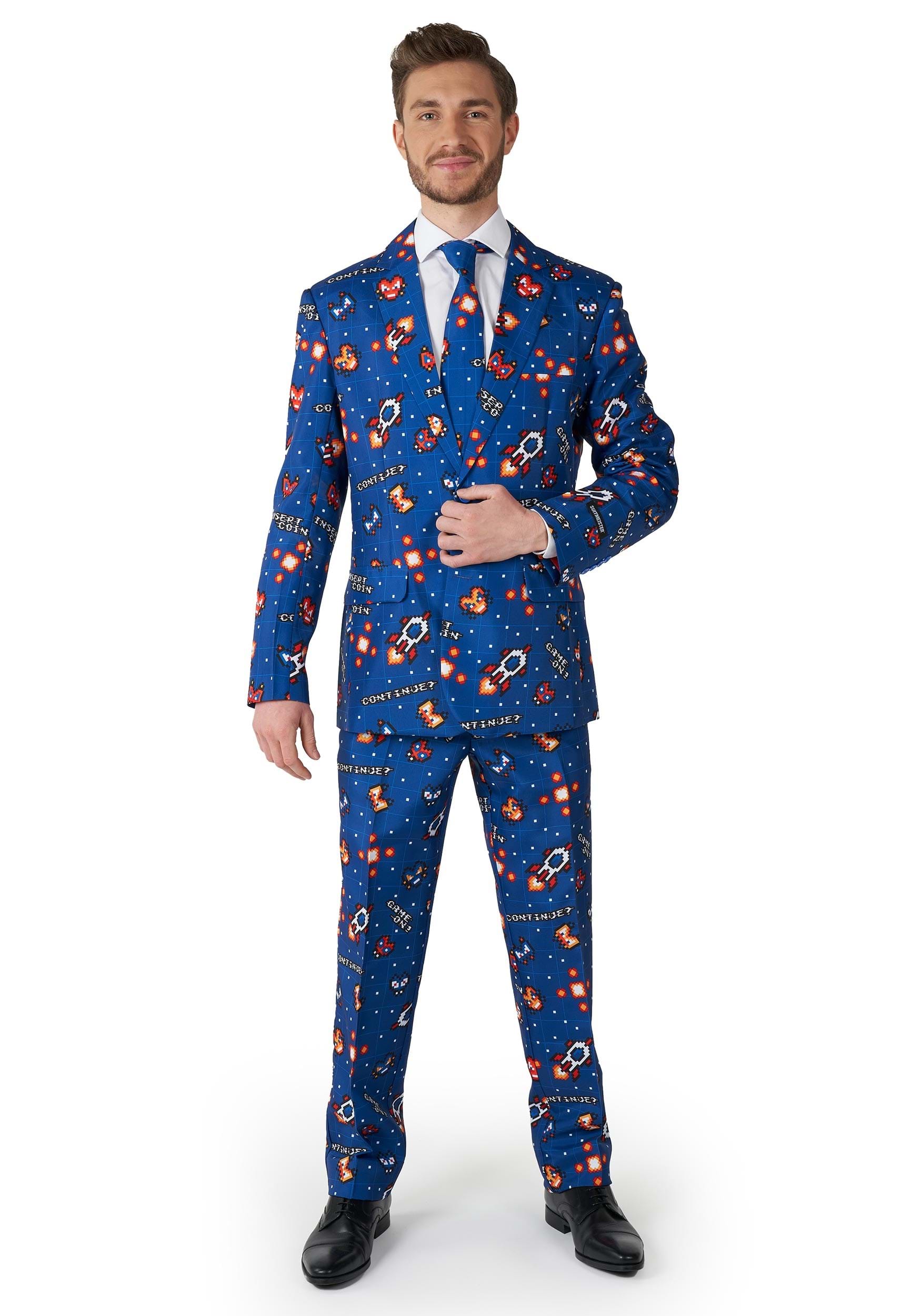 Image of Suitmeister Mens Gamer Navy Suit ID OSOBAS1021-L