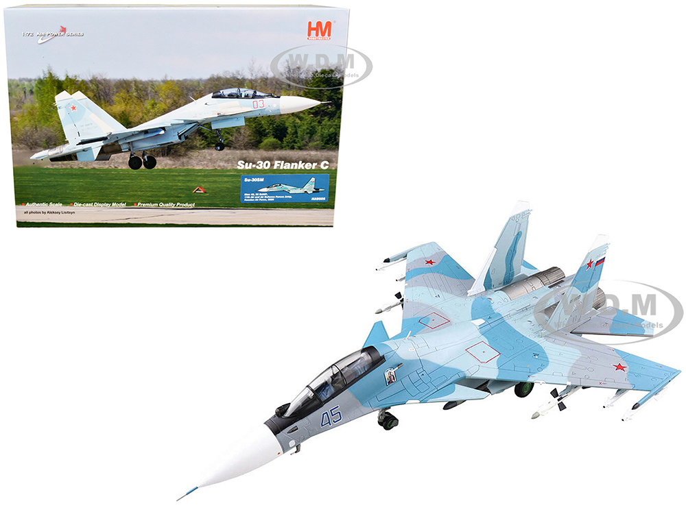 Image of Sukhoi Su-30SM Flanker H Fighter Aircraft "22 GvIAP 11th Air and Air Defence Forces Army Russian Air Force" (2020) "Air Power Series" 1/72 Diecast Mo