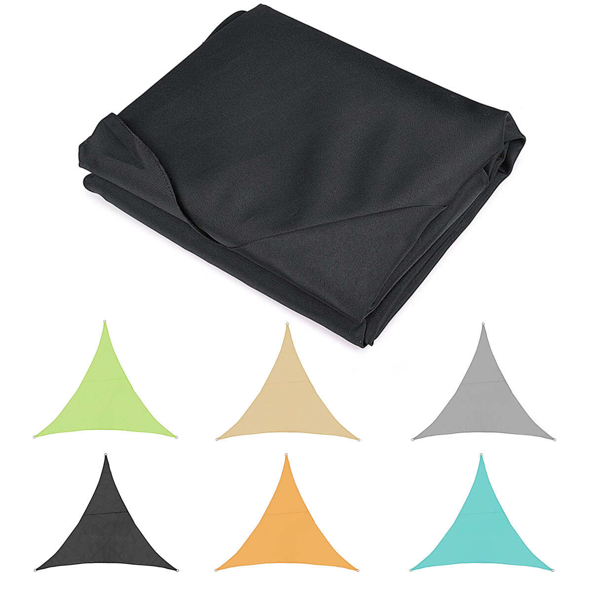 Image of Sun Shade Sail Waterproof 420D Oxford Polyester Canopy Cover Awning Garden Yard Plant Protection