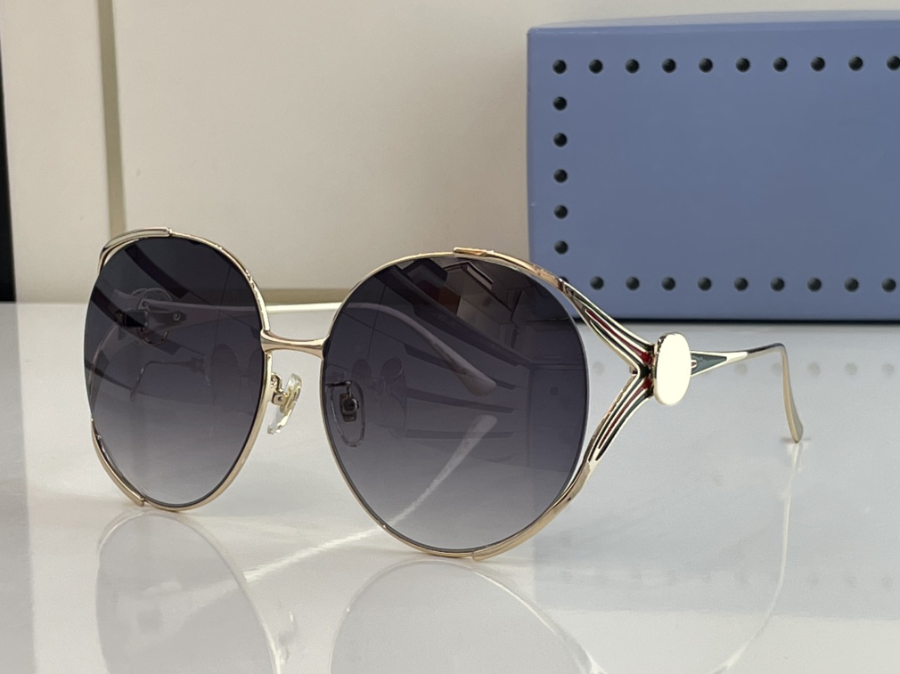 Image of Sunglasses For Men Women Summer 0225S Designers Style Anti-Ultraviolet Plate Metal Oval Full Frame Eyeglasses Random Box 0225