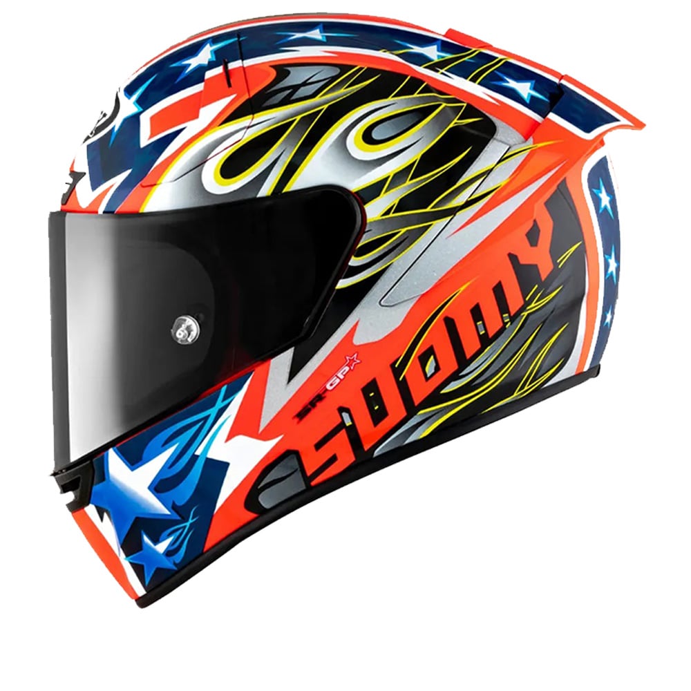 Image of Suomy SR-GP Glory Race ECE 2206 Red Blue Full Face Helmet Talla XL