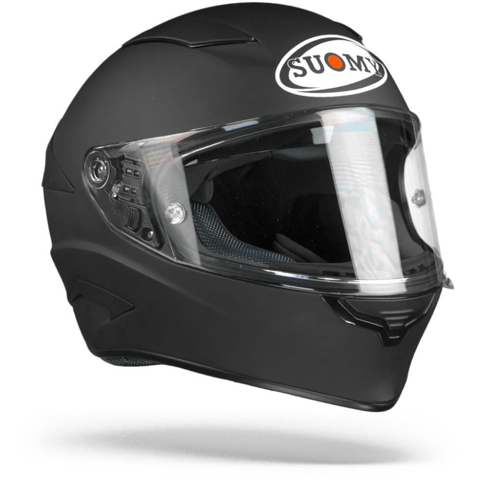 Image of Suomy Speedstar Plain Matt Black Full Face Helmet Size S ID 8020838314577