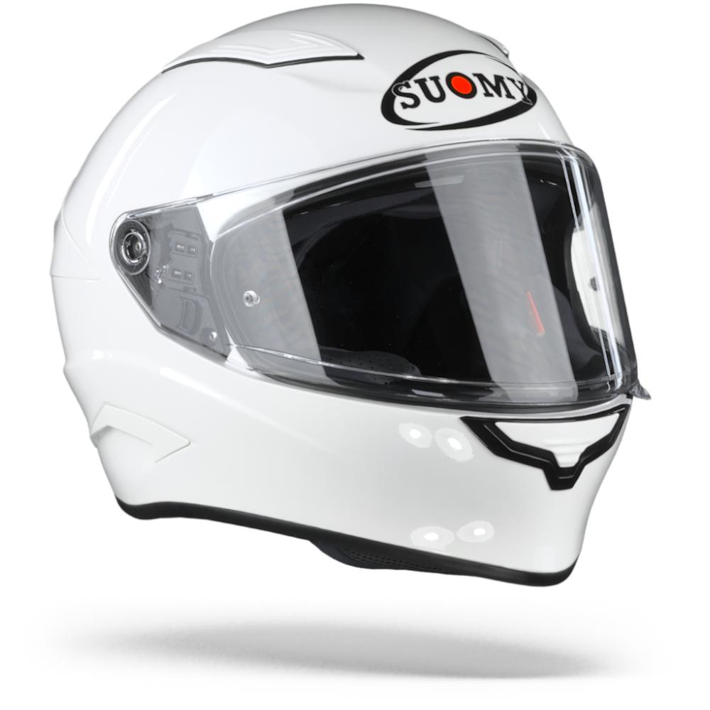 Image of Suomy Speedstar Plain White Full Face Helmet Size S ID 8020838314515