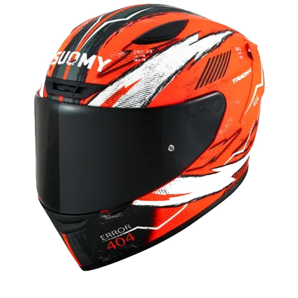Image of Suomy Track 1 404 Ece 2206 Red White Full Face Helmet Size S ID 8020838353453