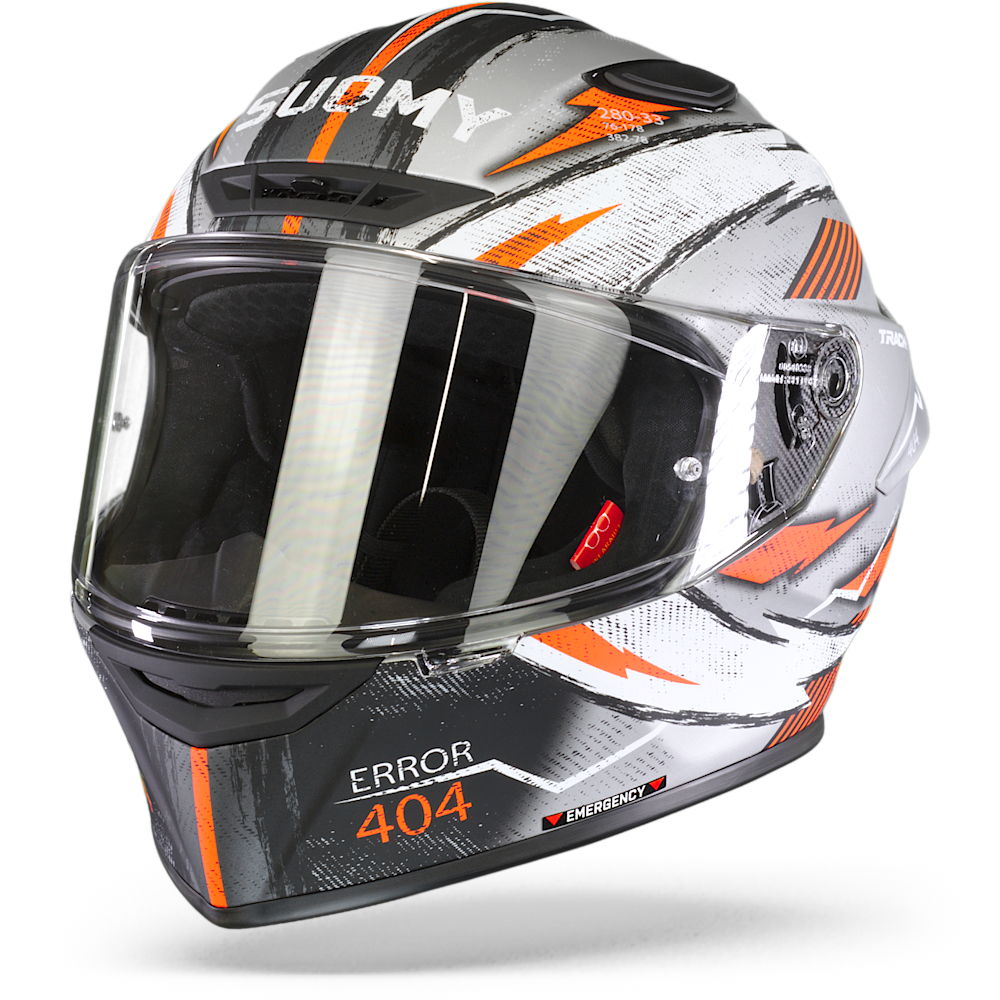 Image of Suomy Track 1 404 Silver grey Full Face Helmet Talla 2XL