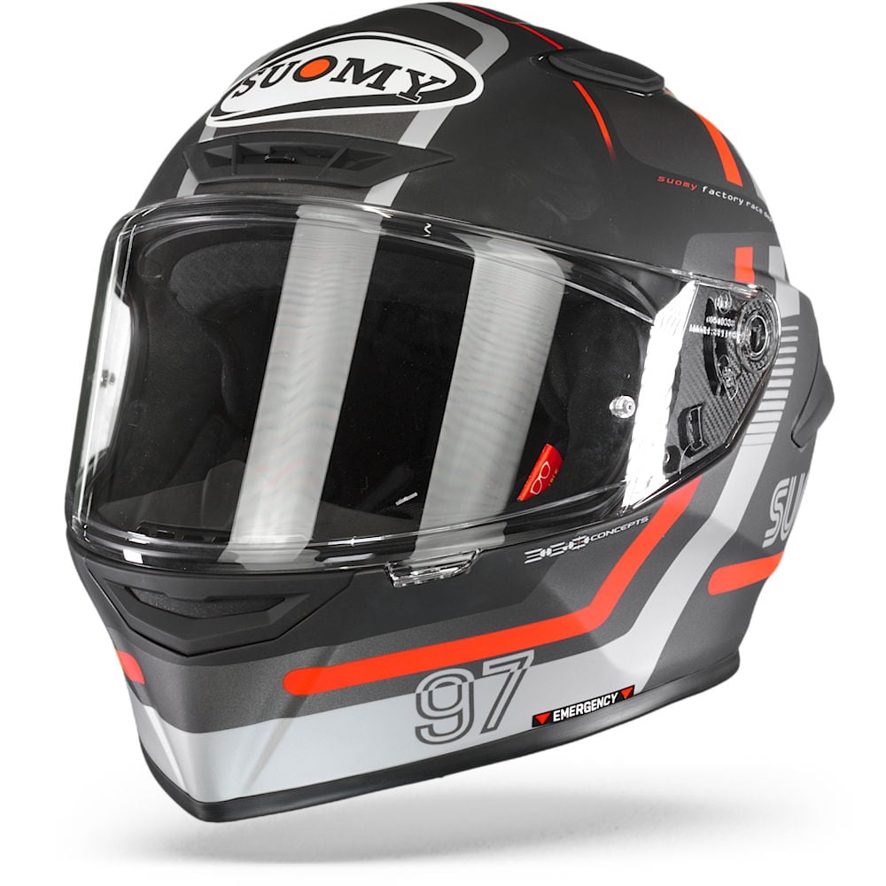 Image of Suomy Track 1 Ninety Seven Noir Gris Casque Intégral Taille 2XL