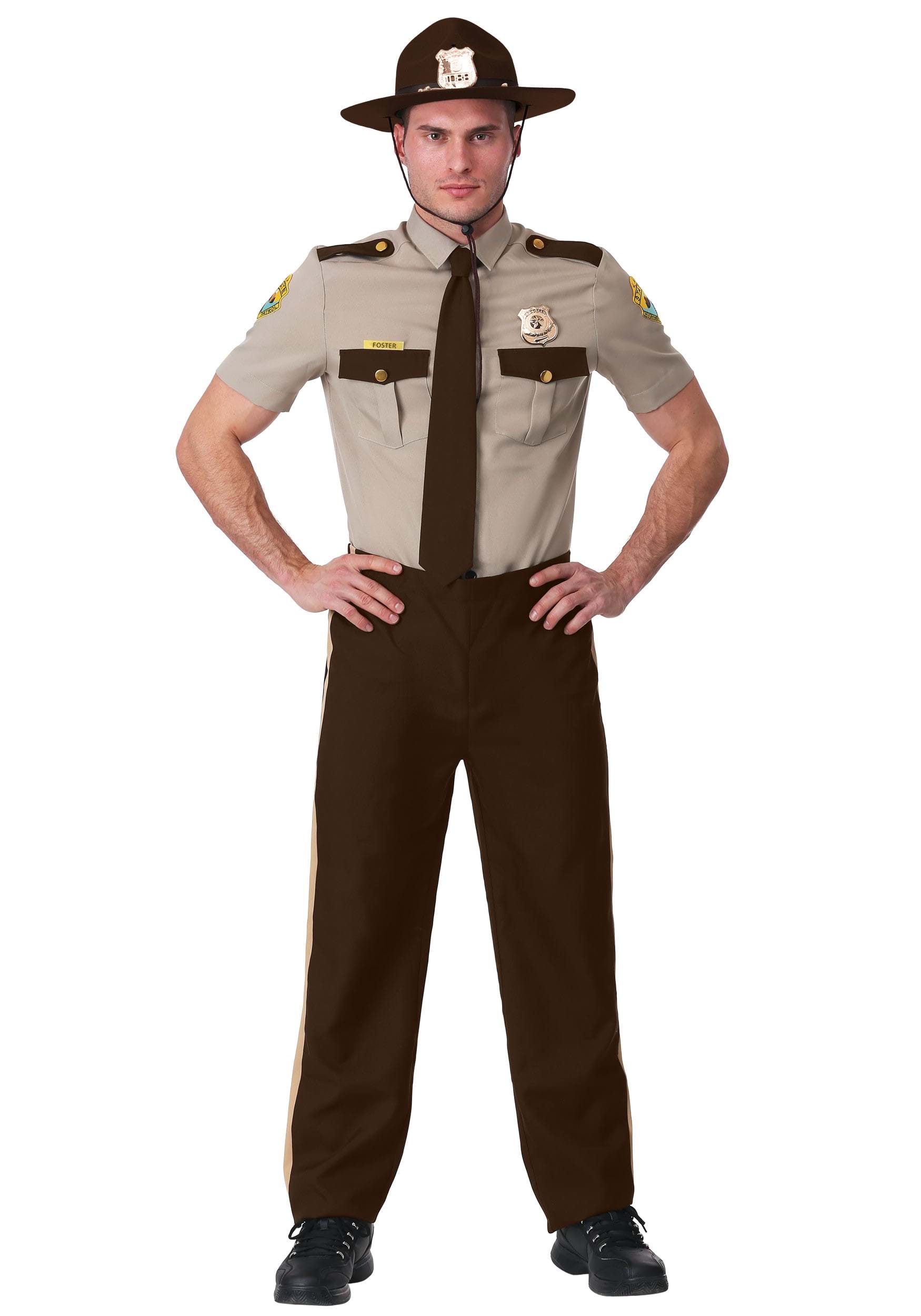 Image of Super Troopers State Trooper Adult Plus Size Costume ID FUN6952PL-3X