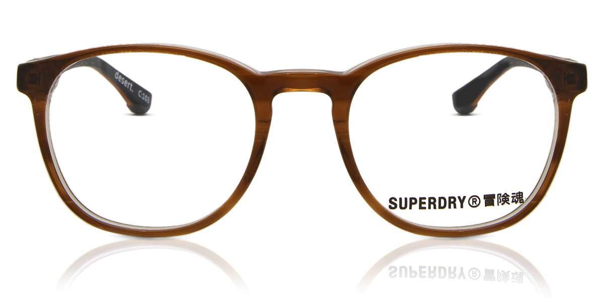 Image of Superdry SDO DESERT 103 Óculos de Grau Marrons Masculino PRT