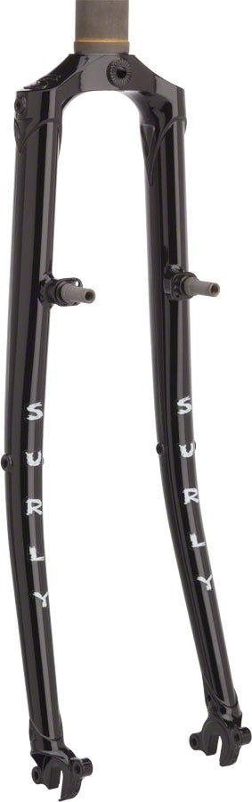 Image of Surly Long Haul Trucker Fork w/ Logo Crown Blacktacular