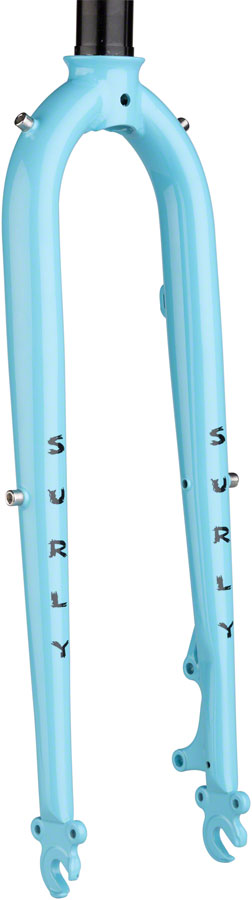 Image of Surly Preamble 650b Fork 9x100mm QR 1-1/8" Straight Steerer Steel Skyrim Blue