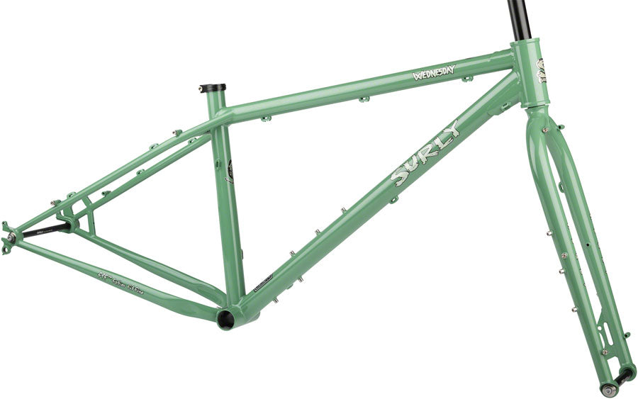 Image of Surly Wednesday Fat Bike Frameset - 26" Steel Shangri-La Green Medium