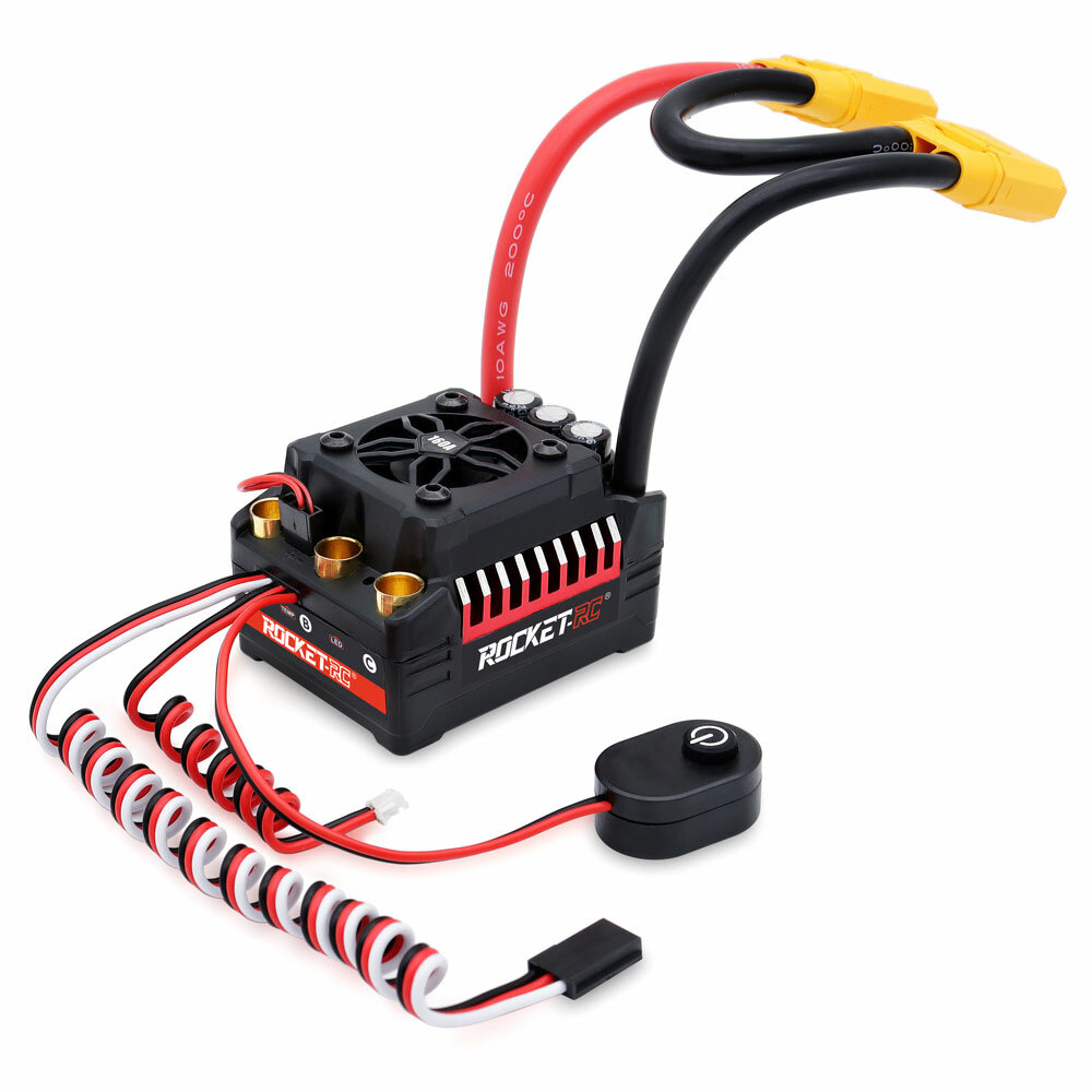 Image of Surpass Hobby Rocket V2 Waterproof 130A/160A Brushless ESC for 1/7 1/8 RC Car Vehicles Model Parts